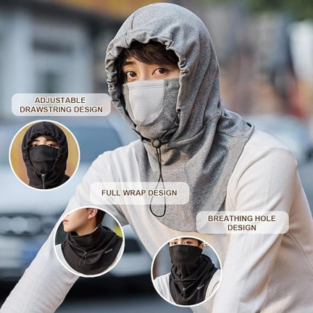 China Made Full Face Mask (Gray)